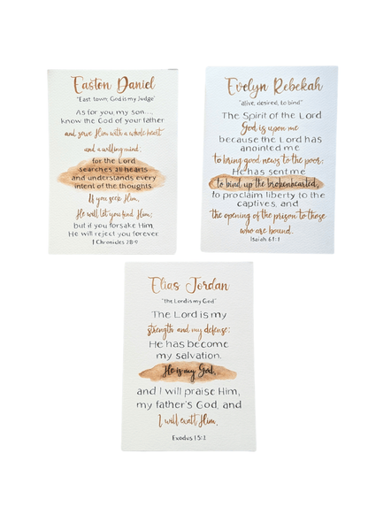 Custom Watercolor Scripture Art - Chavamade