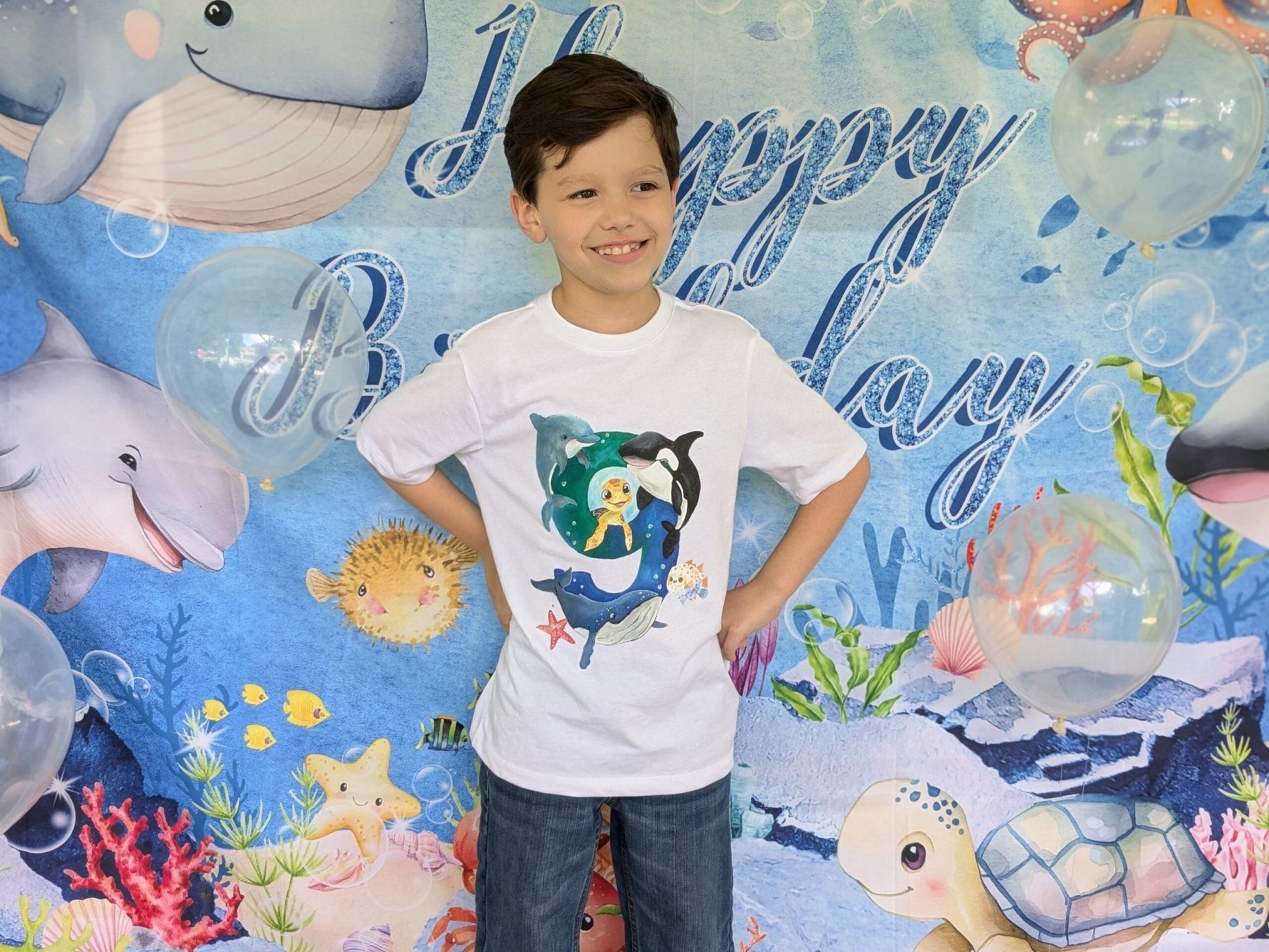 Hand - painted Custom Birthday Shirt - Chavamade